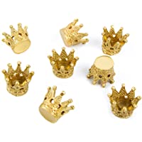 Juego de 8 pequeñas mini coronas decorativas doradas de 2-5 cm- corona de princesa- corona de rey- corona para princesa…